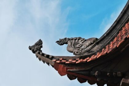 pagoda, architecture, dragon statue, tran dynasty, statue, sculpture